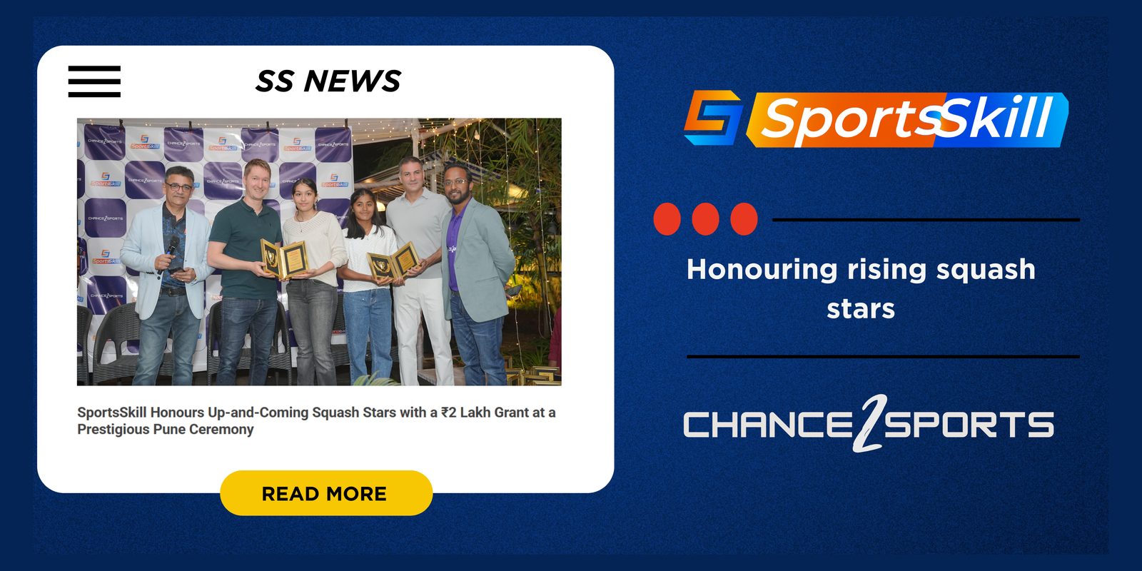 SportsSkill Felicitates Budding Squash Players at Pune Event